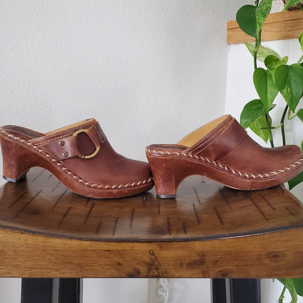  Frye Charlotte Ring Mule Clogs - Picture 3 of 8